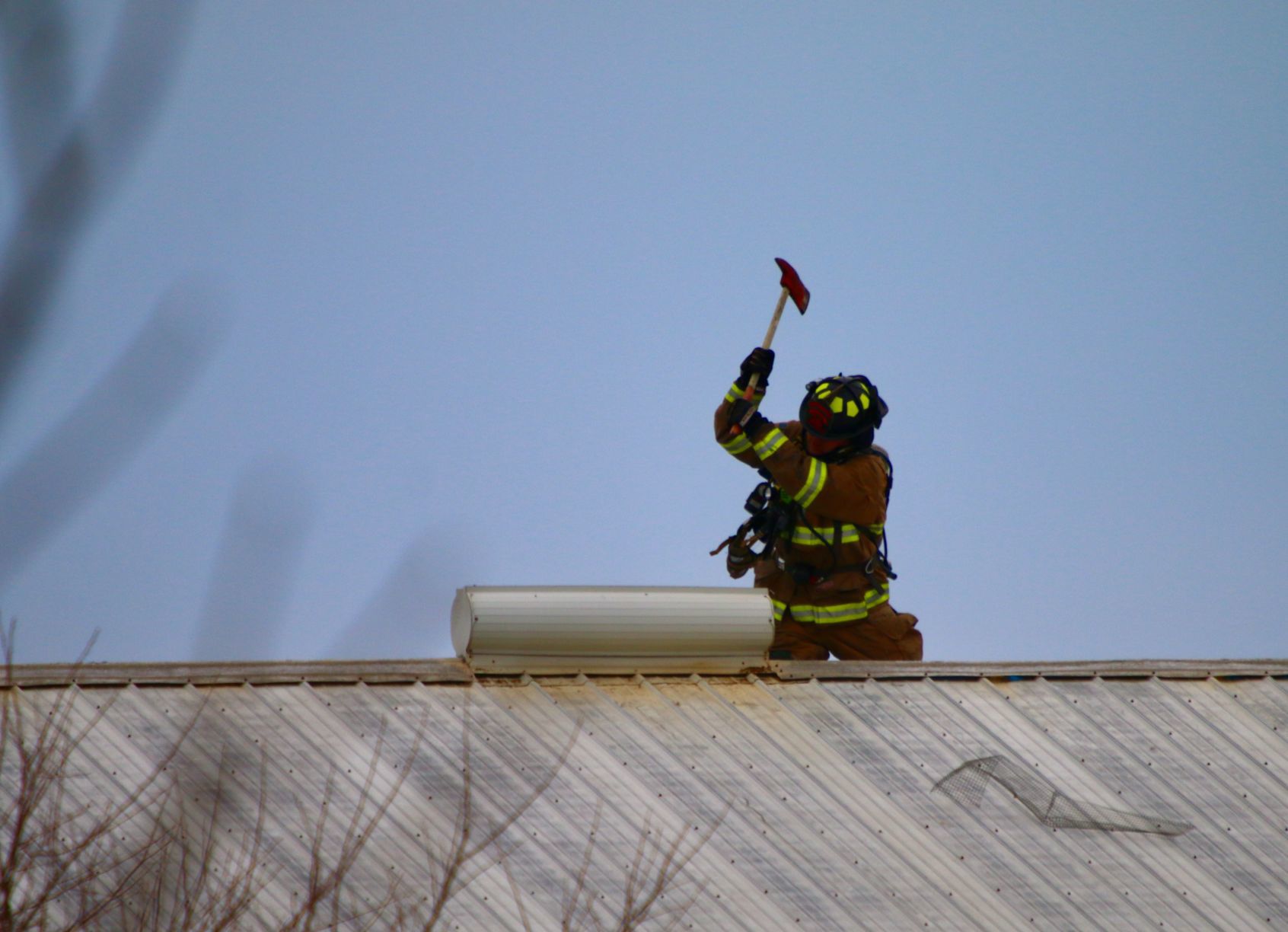 Barn fire